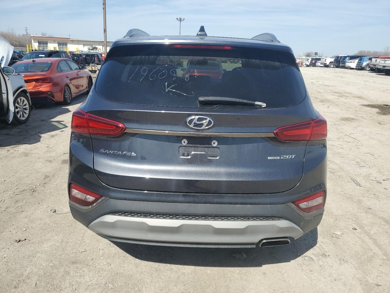 2020 Hyundai Santa Fe VIN 5NMS5CAA1LH196098 Copart auction photo, front end / side damage thumbnail 6