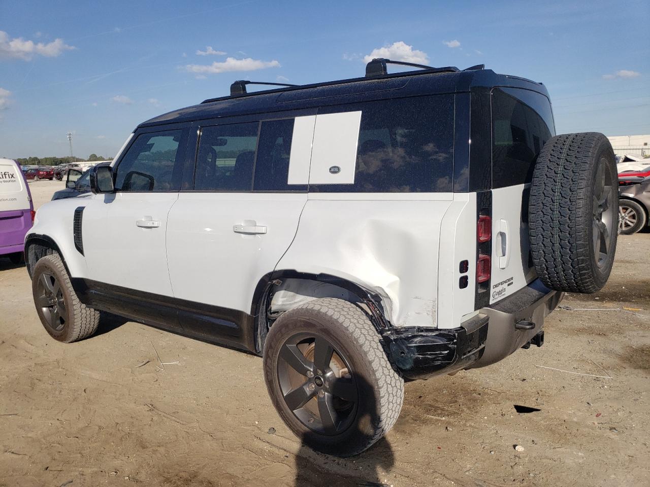 2022 Land Rover Defender VIN SALE37RUXN2073506 Copart auction photo, rear end damage thumbnail 2