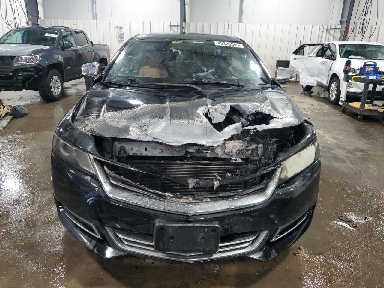 2016 Chevrolet Impala VIN 2G1145S32G9194925 Copart auction photo, burn damage thumbnail 5