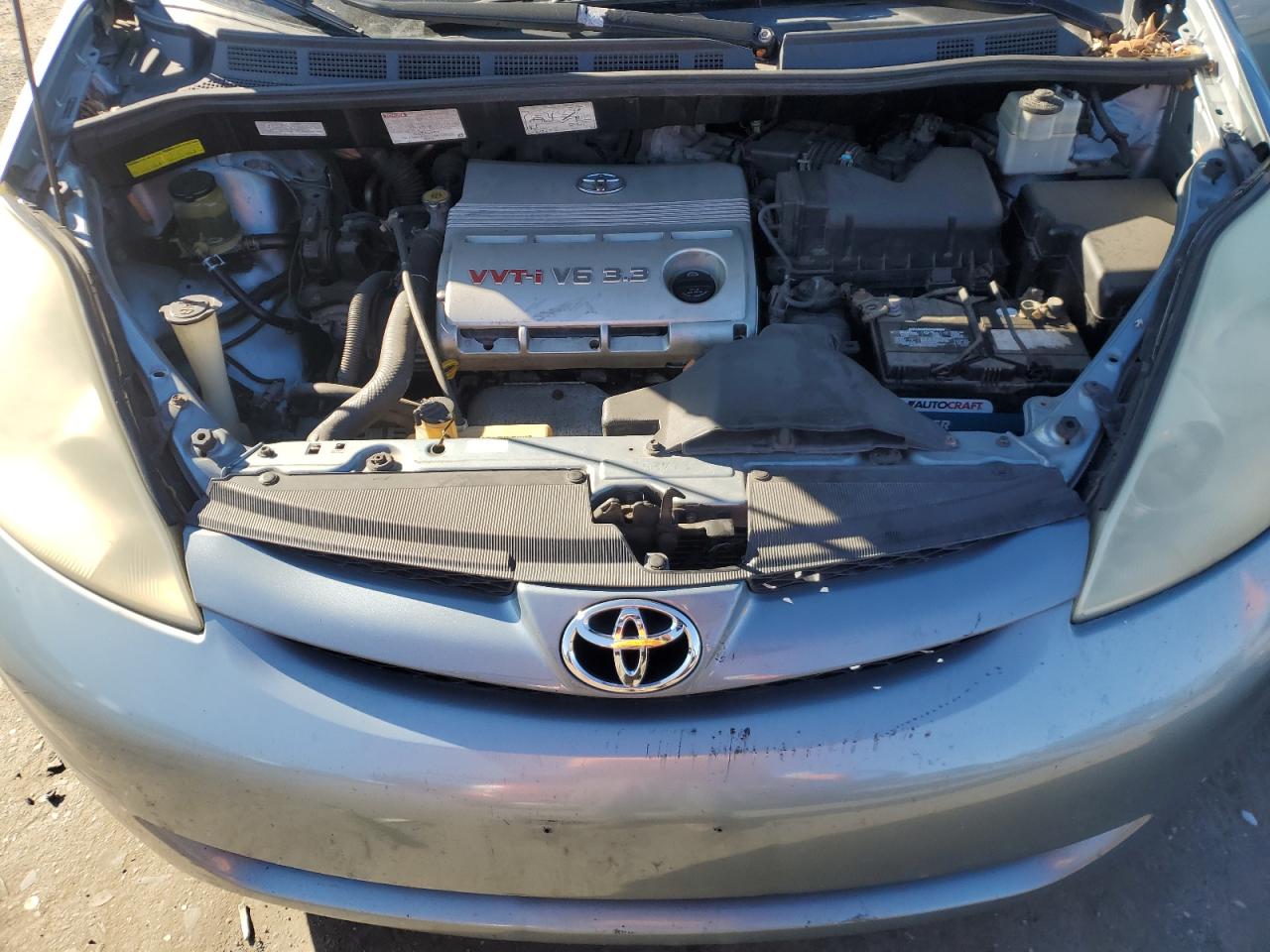 2006 Toyota Sienna VIN 5TDBA23C66S067019 Copart auction photo, front end / side damage thumbnail 12
