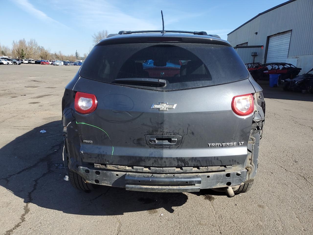 2012 Chevrolet Traverse VIN 1GNKVJED3CJ309785 Copart auction photo, rear end damage thumbnail 6