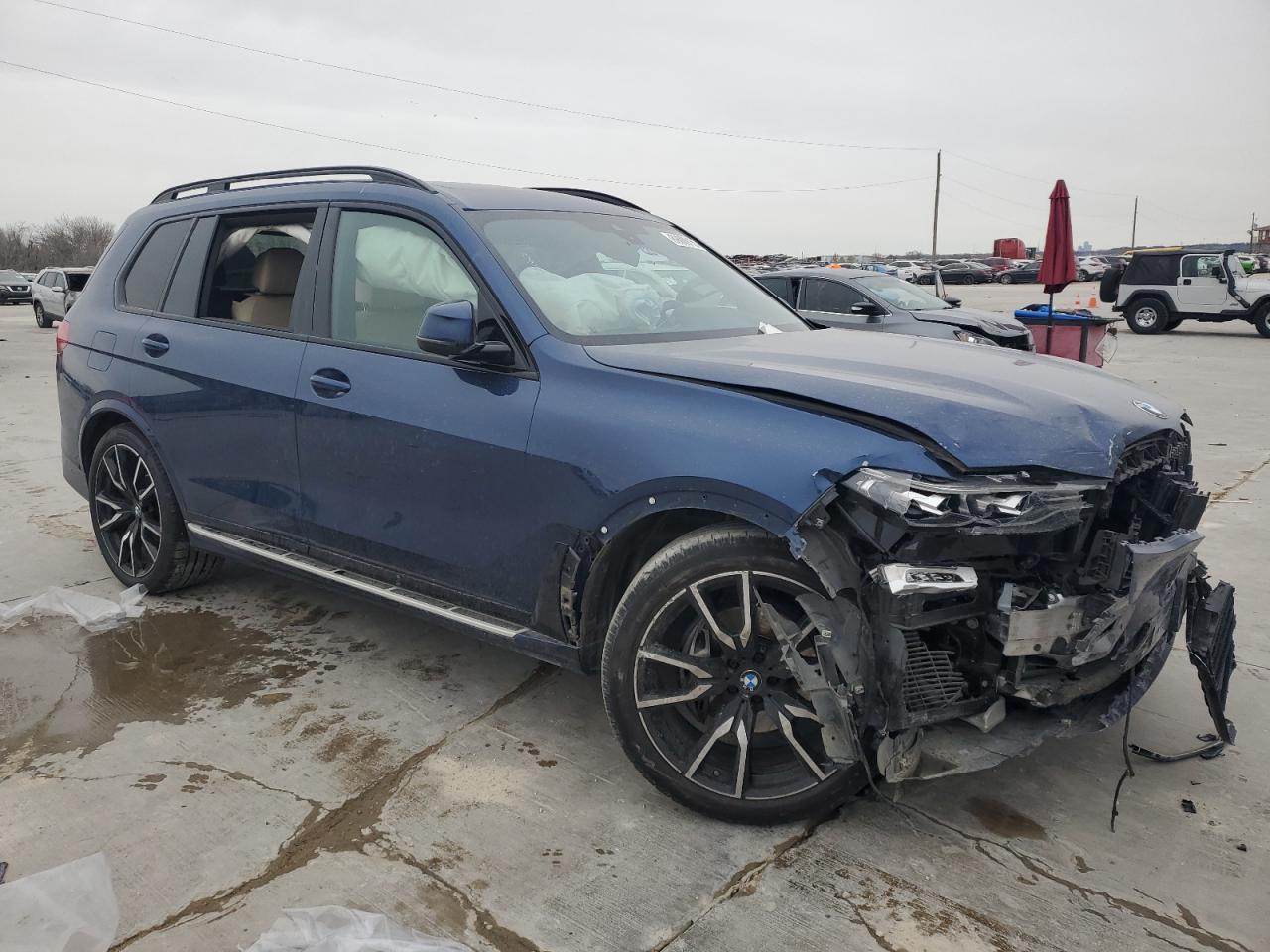 2022 BMW X7 VIN 5UXCW2C04N9K27194 Copart auction photo, front end damage thumbnail 4