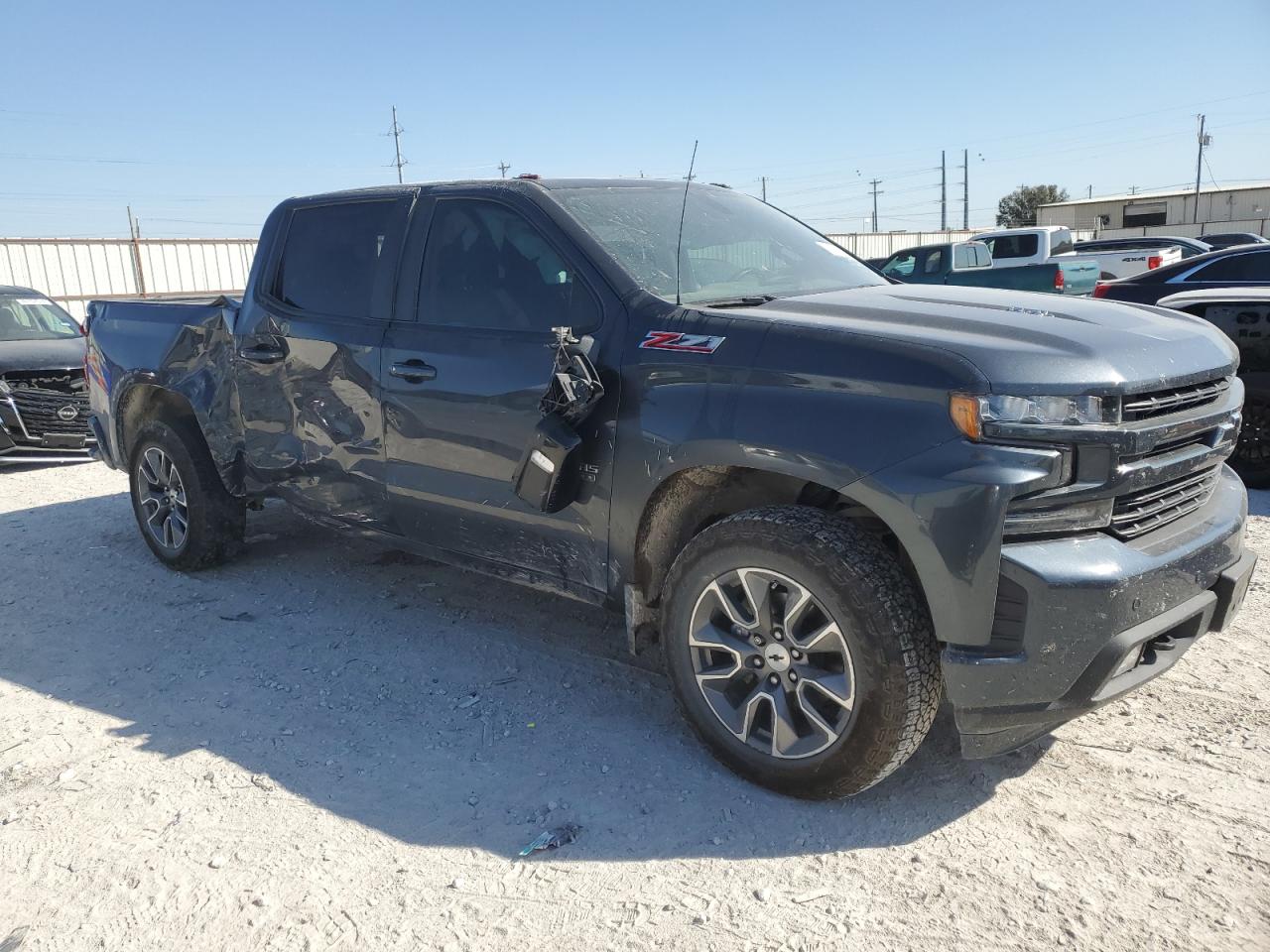 2022 Chevrolet Silverado VIN 1GCUYEELXNZ156608 Copart auction photo, side / rear end damage thumbnail 4