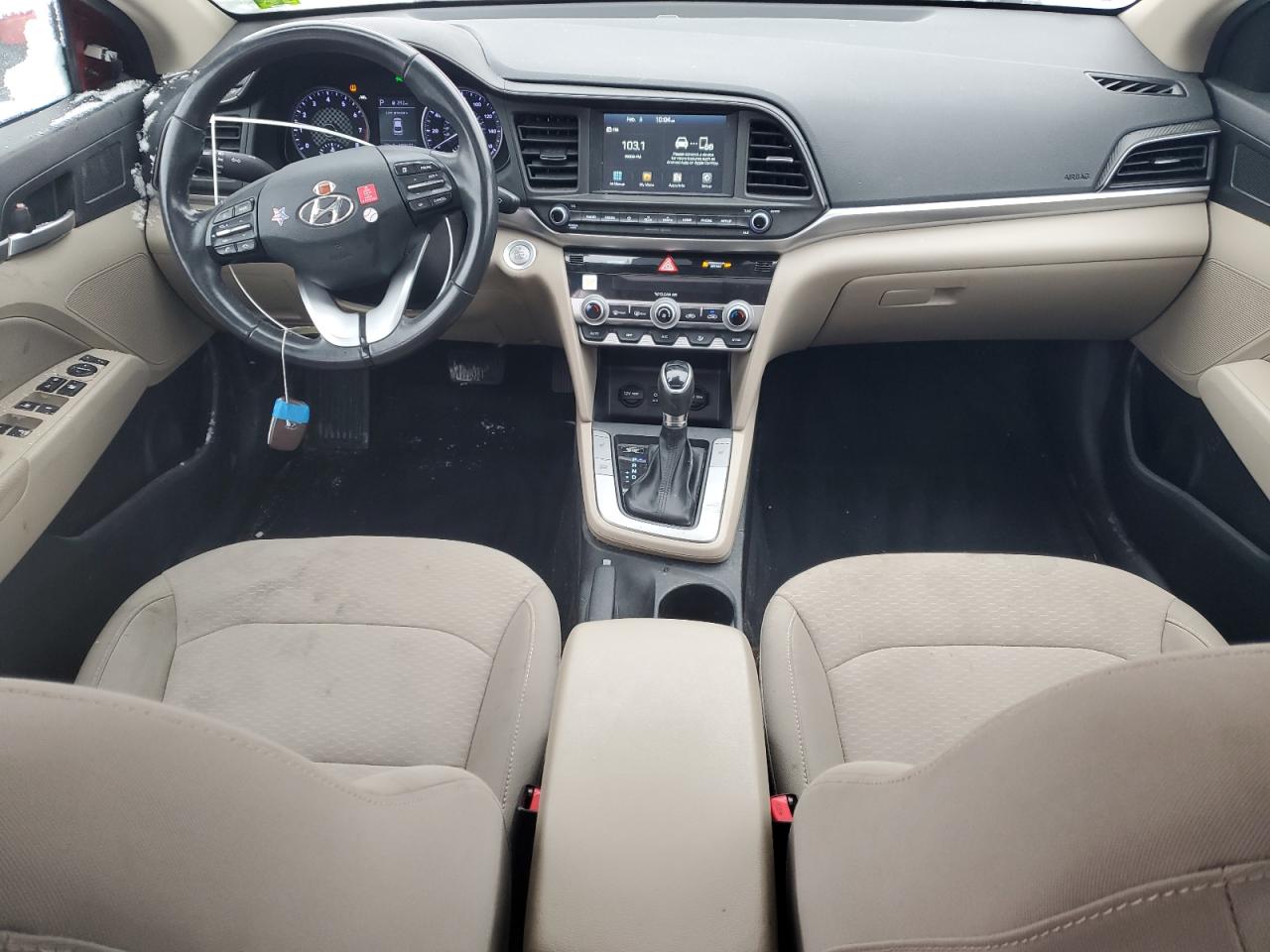 2019 Hyundai Elantra VIN 5NPD84LF9KH469398 Copart auction photo, side damage thumbnail 8
