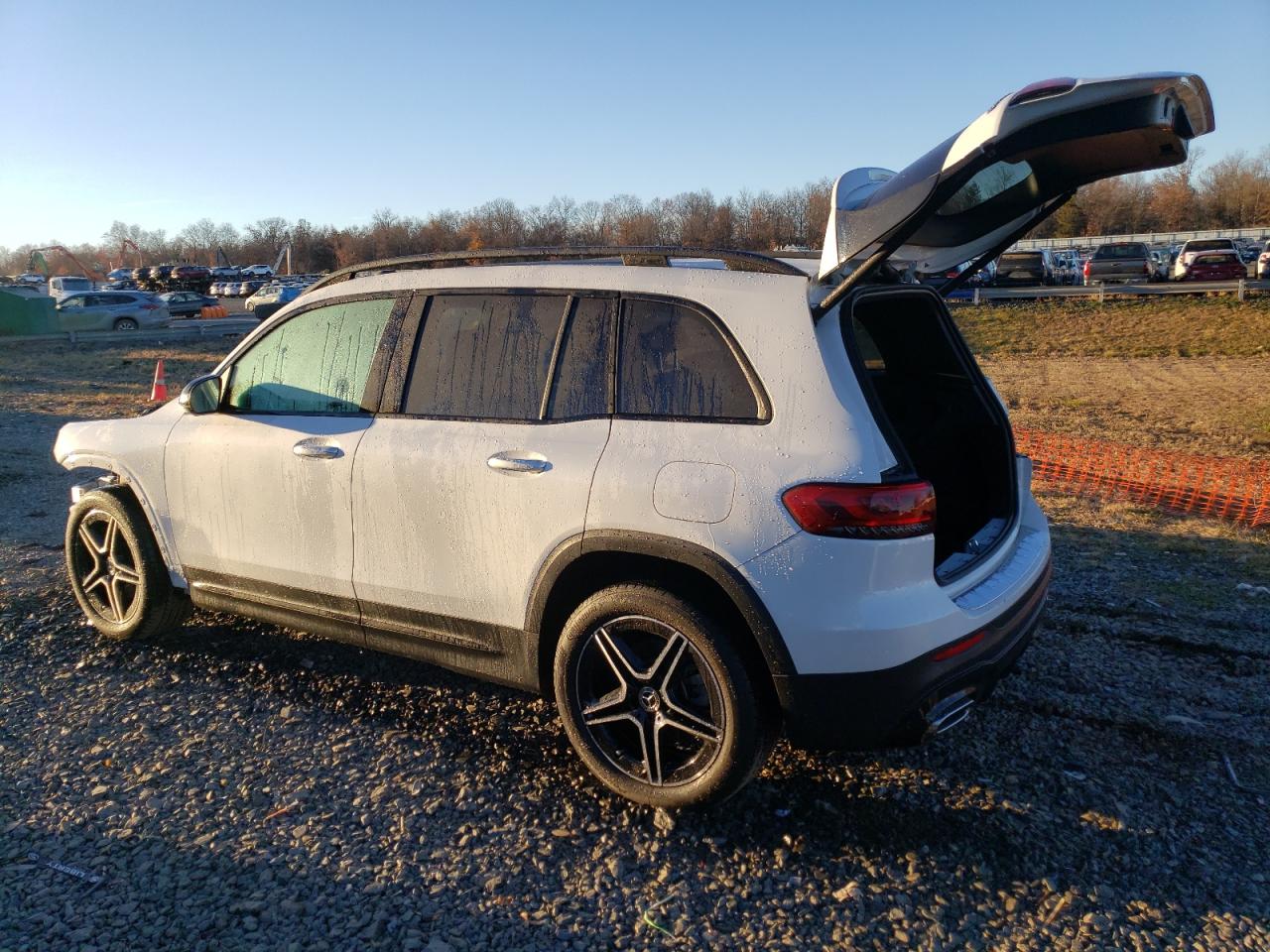 2023 Mercedes-Benz GLB VIN W1N4M4HB9PW318525 Copart auction photo, front end / side damage thumbnail 2