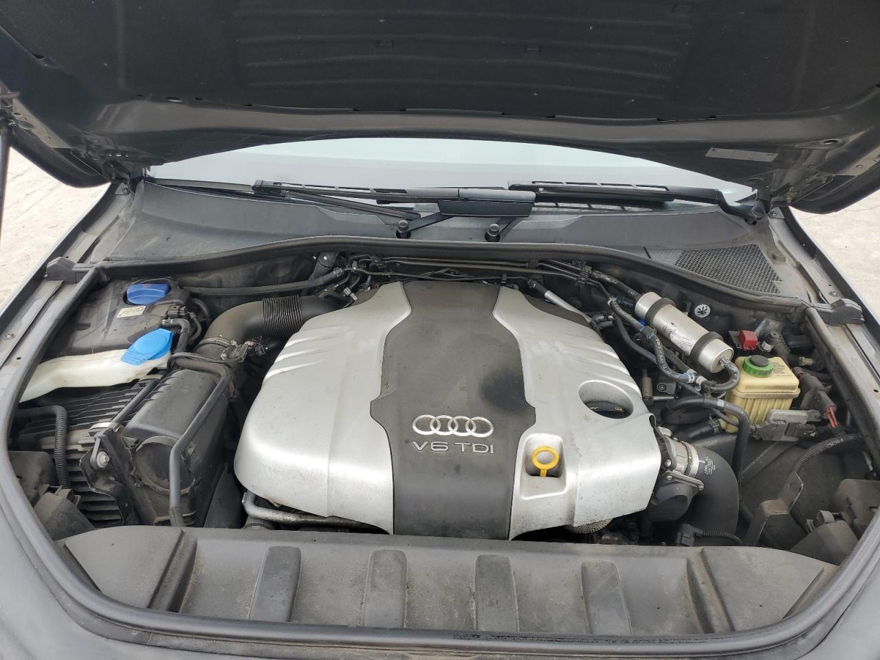2014 Audi Q7 VIN WA1WMAFE5ED015613 Copart auction photo, side / front end damage thumbnail 12