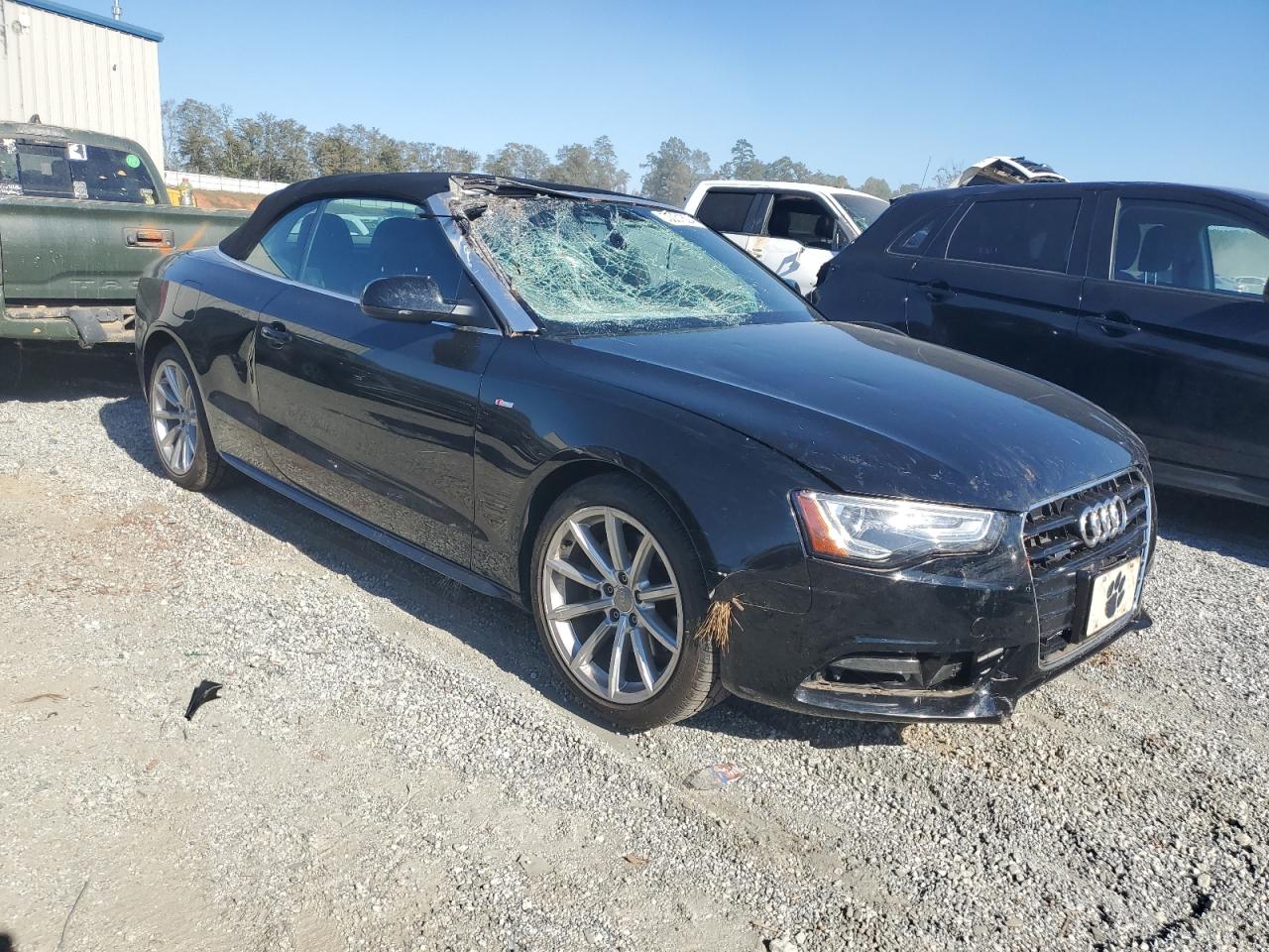 2016 Audi A5 VIN WAUD2AFHXGN005747 Copart auction photo, top/roof damage thumbnail 4