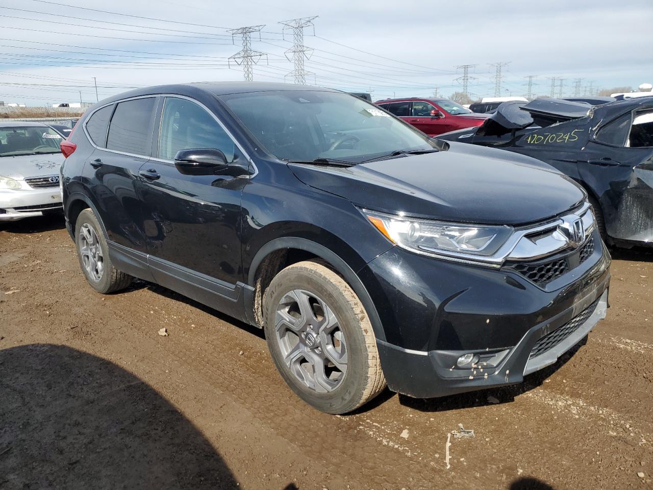 2019 Honda CR-V VIN 7FARW2H57KE034916 Copart auction photo, side damage thumbnail 4