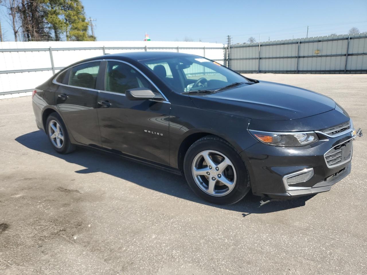 2018 Chevrolet Malibu VIN 1G1ZB5STXJF116884 Copart auction photo, front end / side damage thumbnail 4