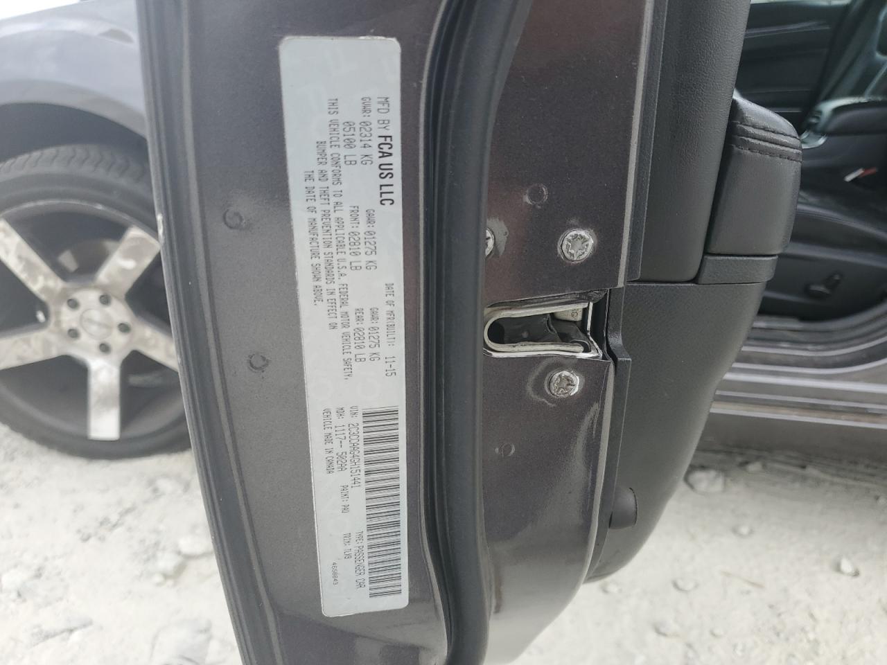 2016 Chrysler 300 VIN 2C3CCAAG4GH151441 Copart auction photo, front end damage thumbnail 13