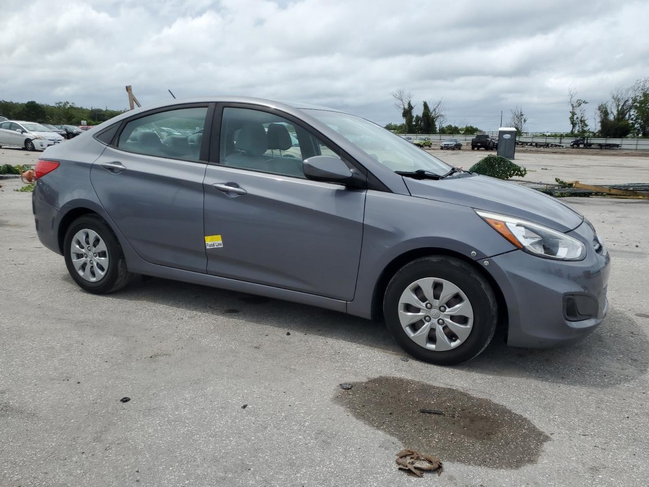 2017 Hyundai Accent VIN KMHCT4AE2HU263712 Copart auction photo, water/flood damage thumbnail 4