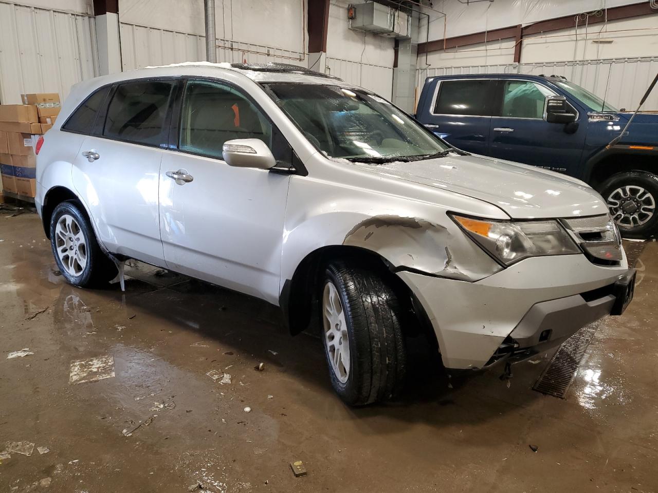 2009 Acura MDX VIN 2HNYD28249H526370 Copart auction photo, front end / side damage thumbnail 4