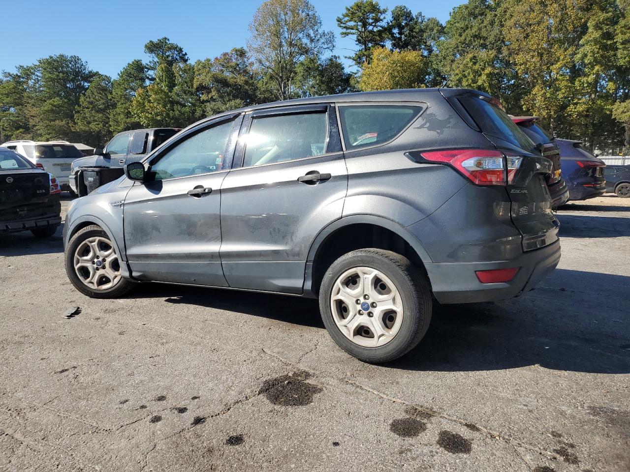 2018 Ford Escape VIN 1FMCU0F70JUA94263 Copart auction photo, front end / undercarriage damage thumbnail 2