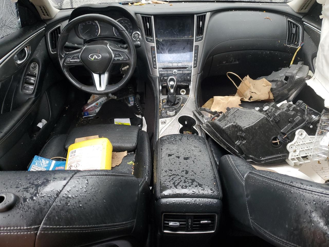 2020 Infiniti Q50 VIN JN1EV7ARXLM252478 Copart auction photo, rollover / side damage thumbnail 8