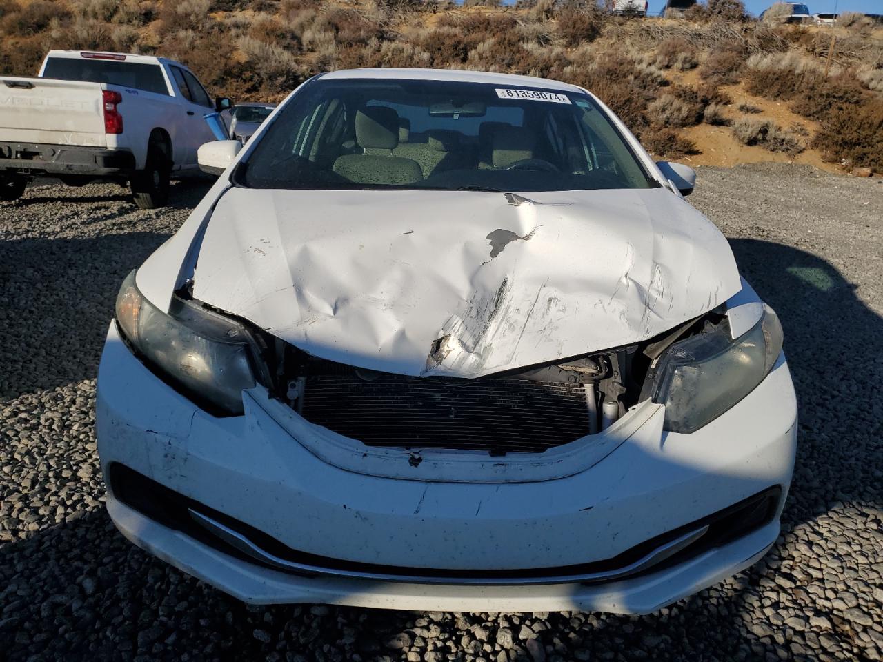 2014 Honda Civic VIN 19XFB2F57EE075568 Copart auction photo, front end damage thumbnail 5