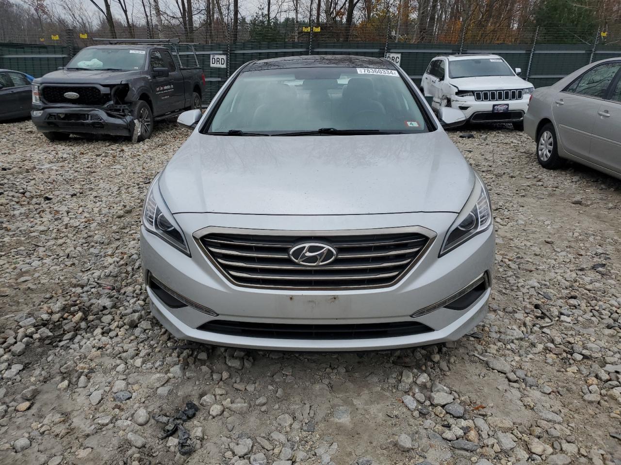 2015 Hyundai Sonata VIN 5NPE34AFXFH022719 Copart auction photo, rear end damage thumbnail 5