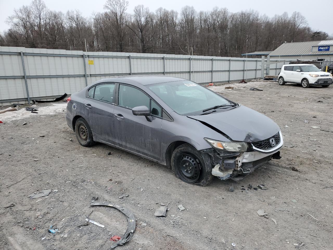 2014 Honda Civic VIN 2HGFB2F56EH502440 Copart auction photo, front end damage thumbnail 4