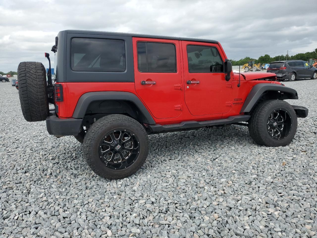 2017 Jeep Wrangler VIN 1C4BJWDG8HL520540 Copart auction photo, front end / side damage thumbnail 3