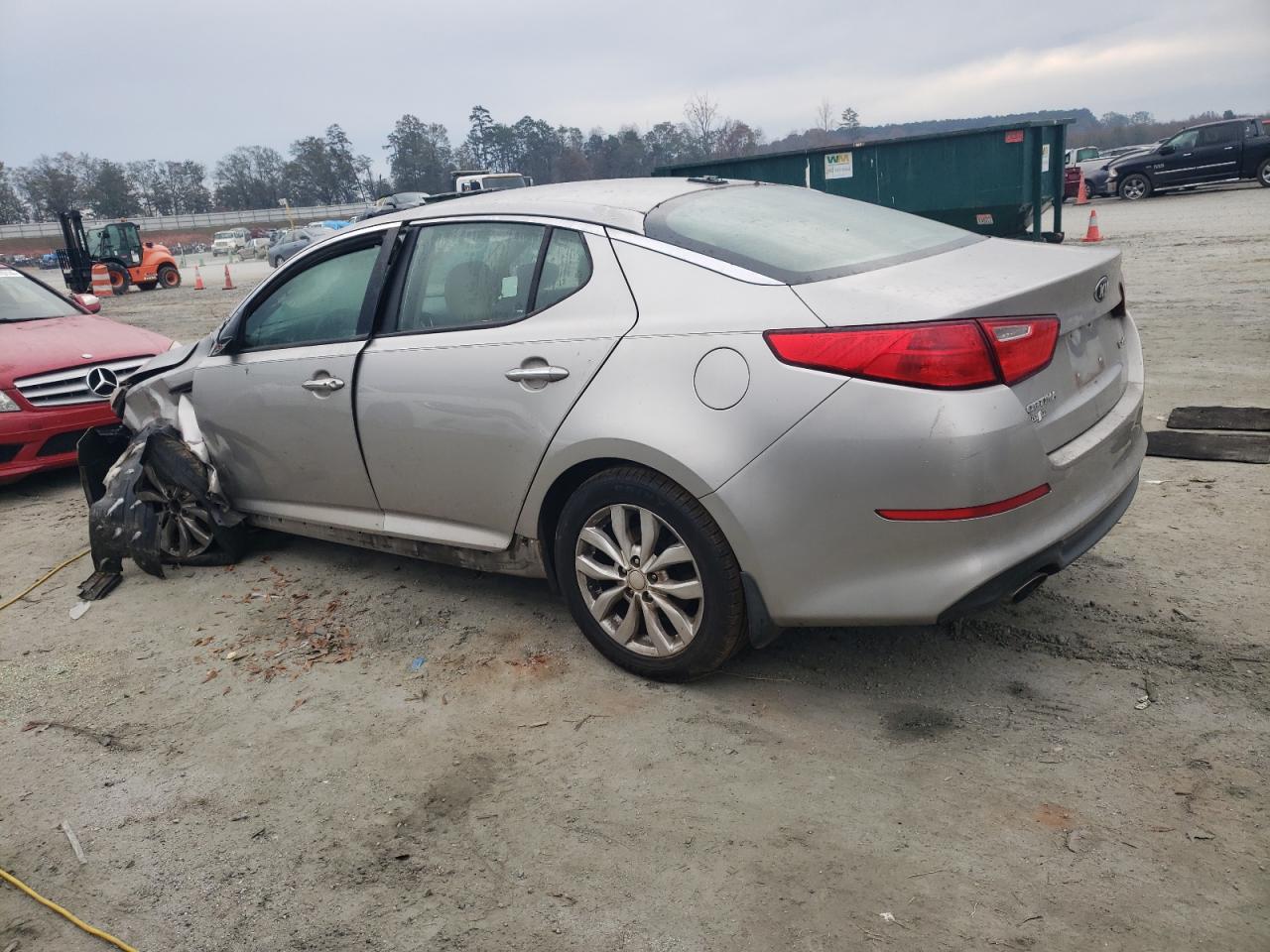 2014 KIA Optima VIN 5XXGN4A74EG351311 Copart auction photo, front end damage thumbnail 2