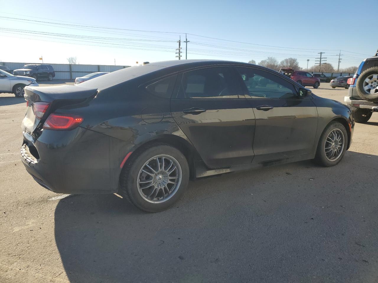 2015 Chrysler 200 VIN 1C3CCCBB6FN573506 Copart auction photo, rear end / front end damage thumbnail 3