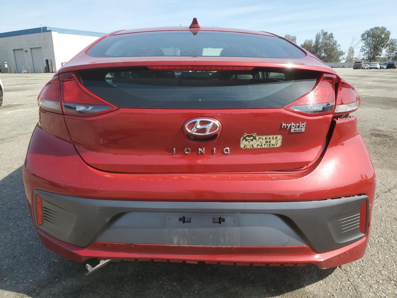 2020 Hyundai IONIQ VIN KMHC65LC7LU225927 Copart auction photo, side / rear end damage thumbnail 6