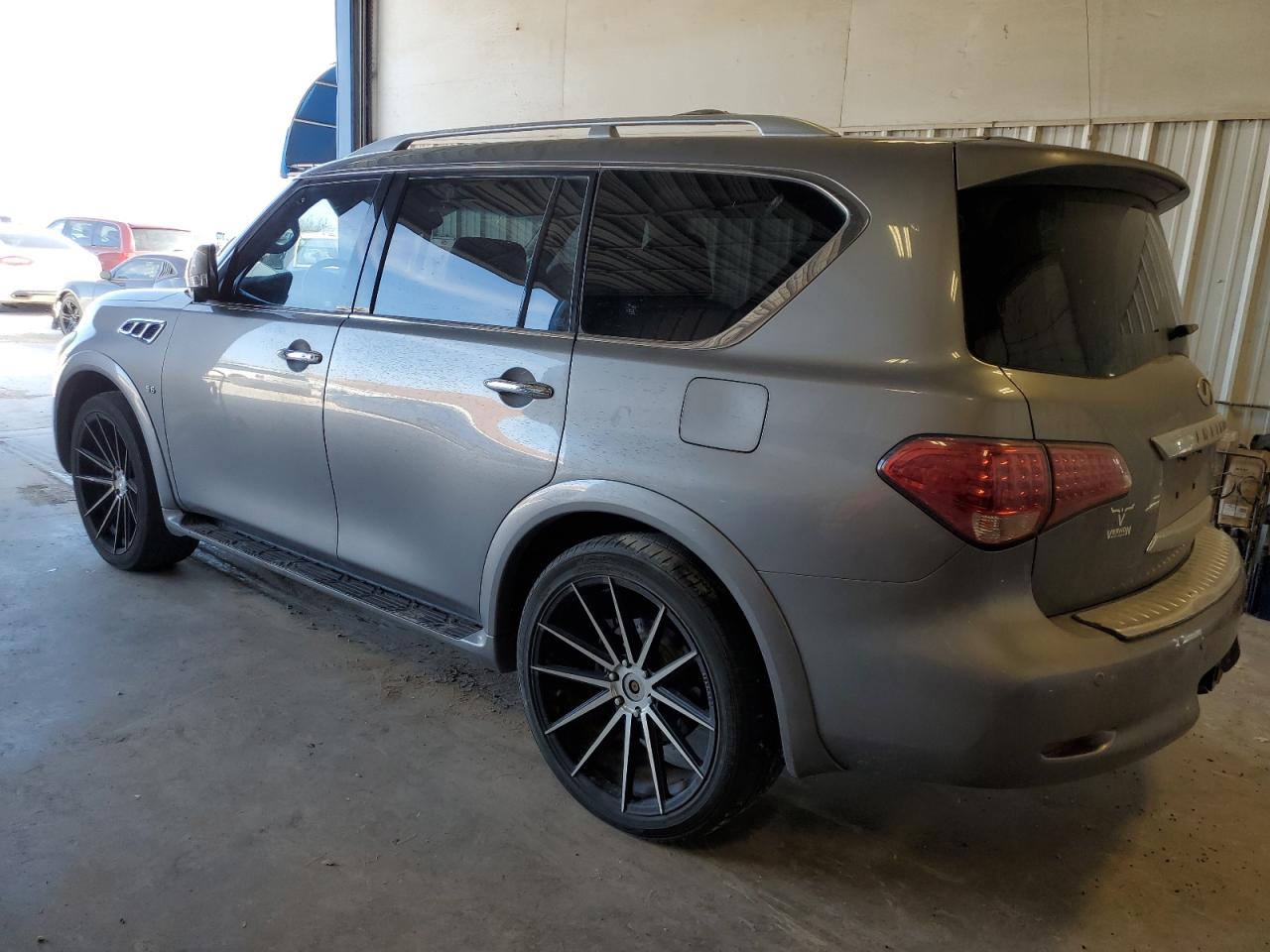 2014 Infiniti QX80 VIN JN8AZ2NF8E9553831 Copart auction photo, front end / minor dent/scratches damage thumbnail 2