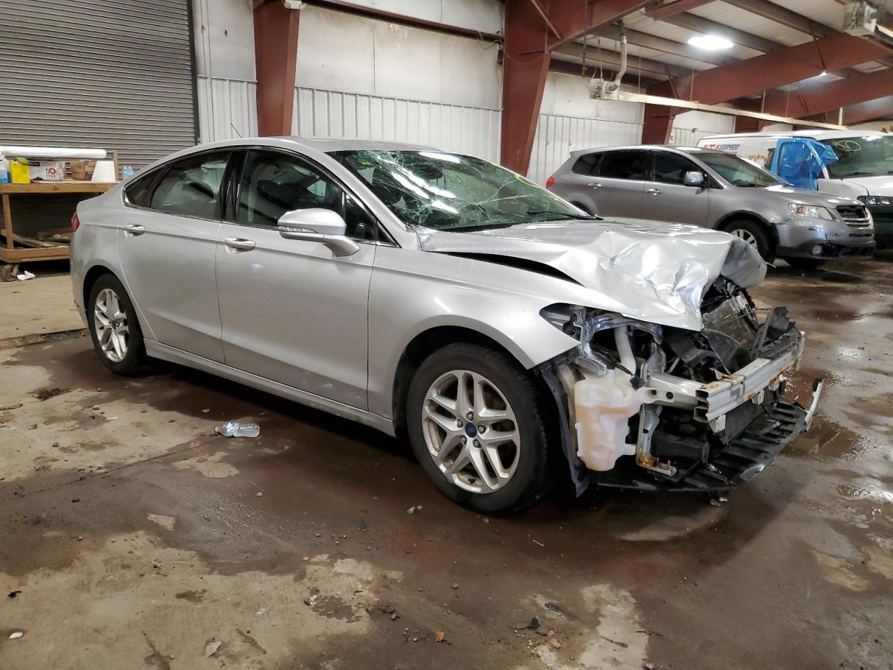 2014 Ford Fusion VIN 1FA6P0HD8E5360890 Copart auction photo, front end / mechanical damage thumbnail 4