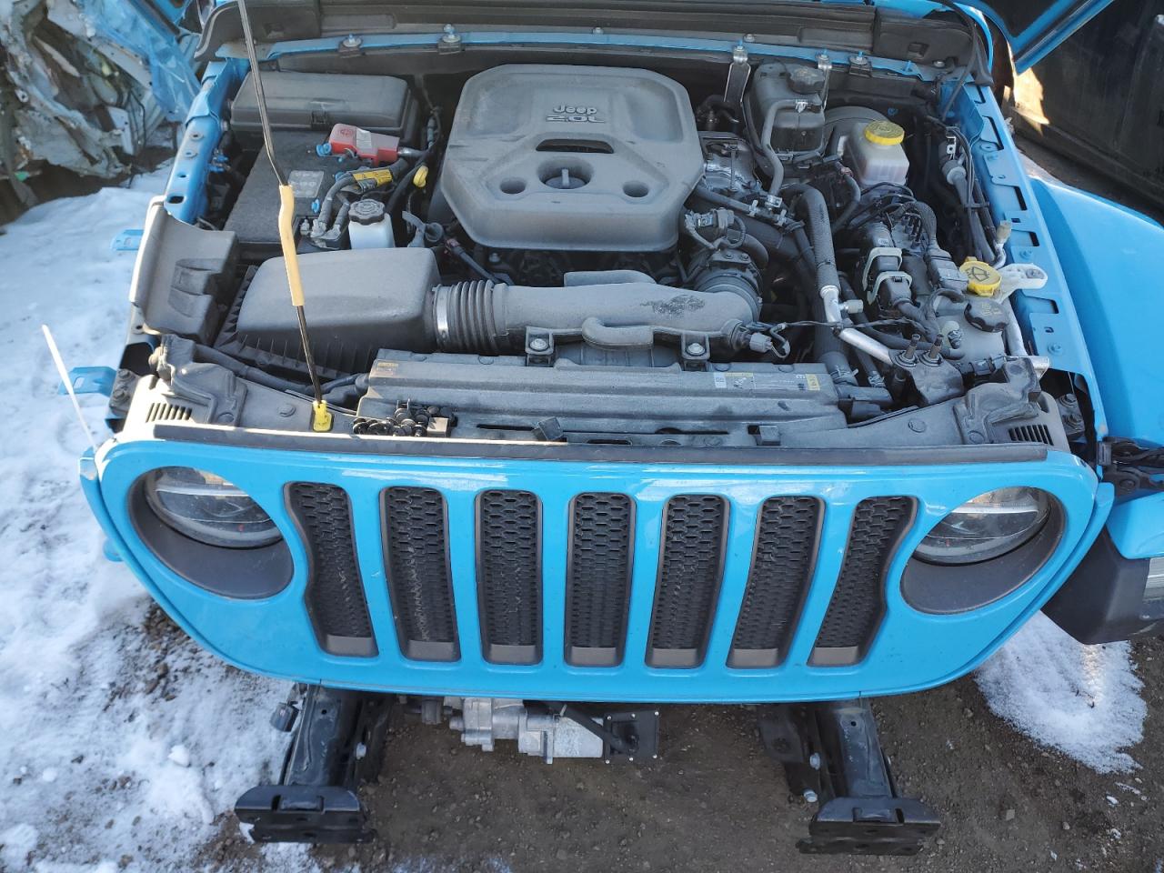 2021 Jeep Wrangler VIN 1C4HJXFN2MW600579 Copart auction photo, front end damage thumbnail 11