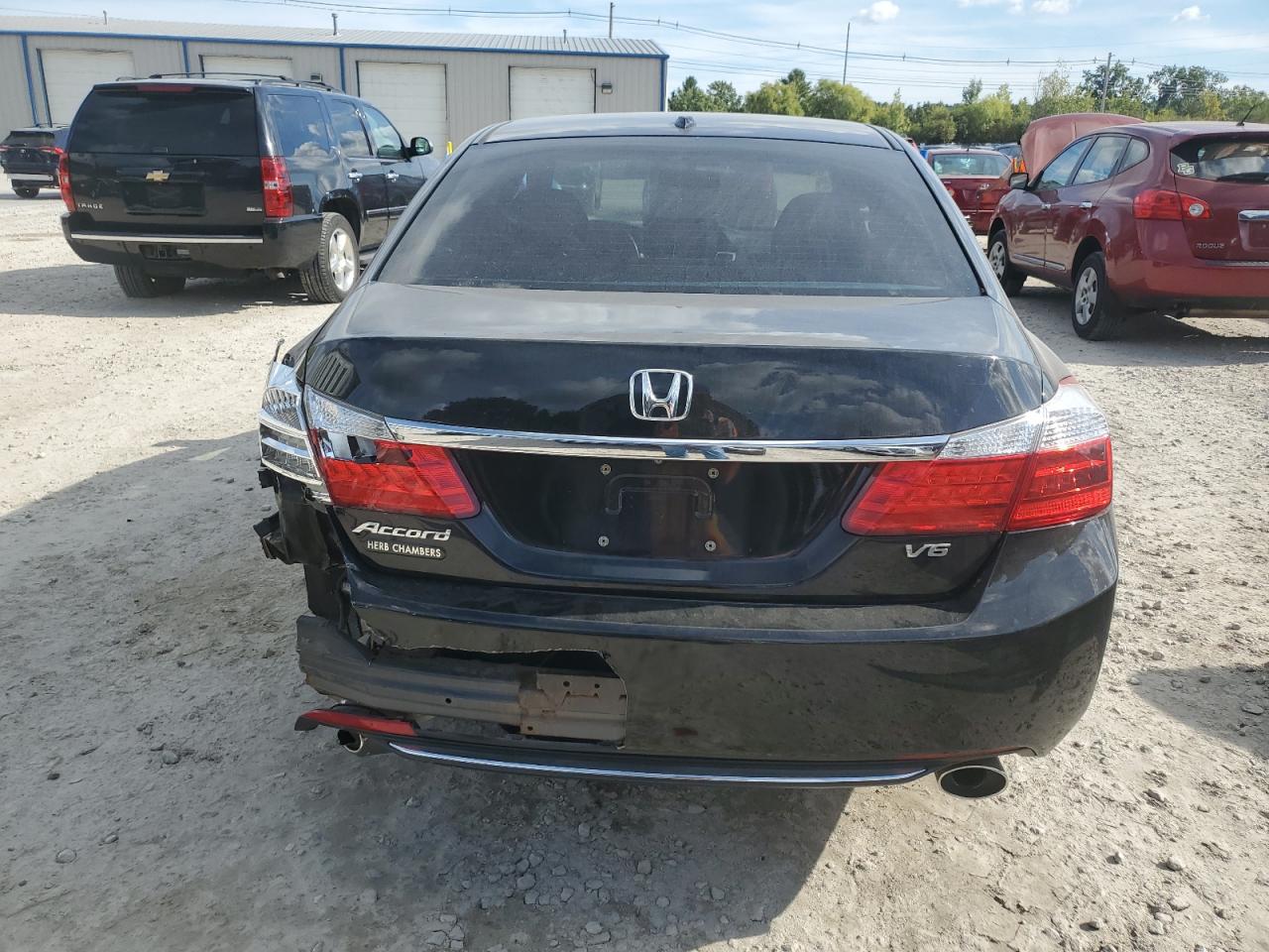 2014 Honda Accord VIN 1HGCR3F83EA041260 Copart auction photo, rear end / minor dent/scratches damage thumbnail 6