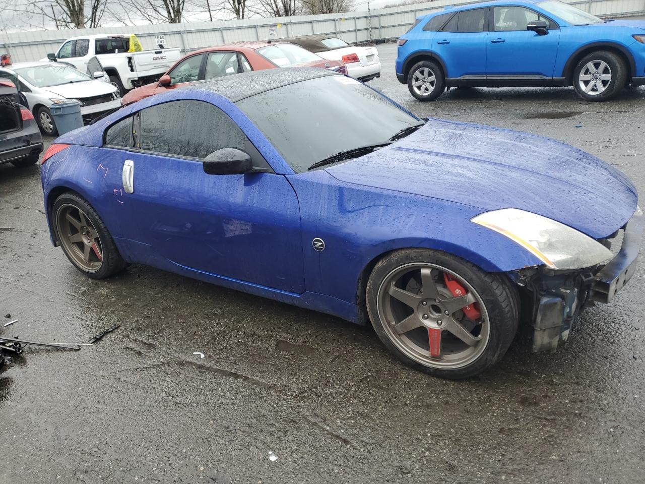 2004 Nissan 350Z VIN JN1AZ34E74T060432 Copart auction photo, front end / rear end damage thumbnail 4