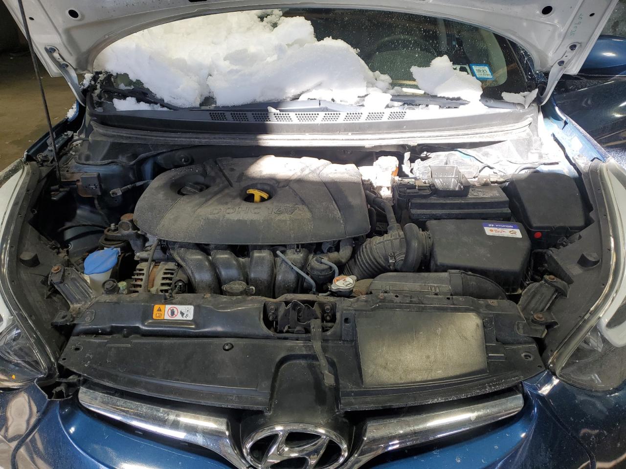 2016 Hyundai Elantra VIN KMHDH4AE2GU501076 Copart auction photo, front end damage thumbnail 11