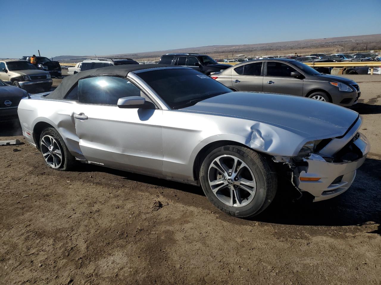 2014 Ford Mustang VIN 1ZVBP8EM5E5243048 Copart auction photo, side / all over damage thumbnail 4