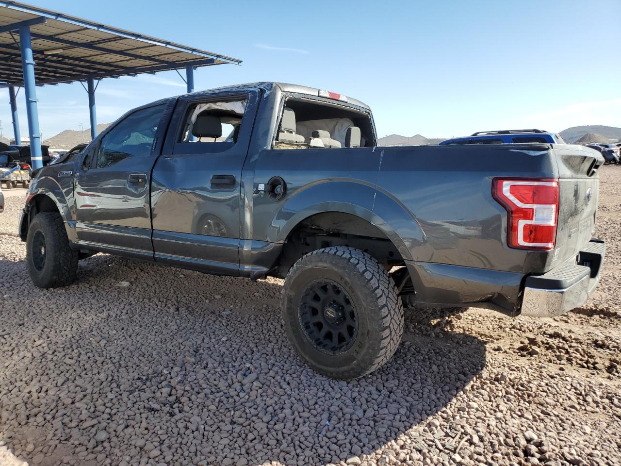 2020 Ford F-150 VIN 1FTEW1C45LKD11649 Copart auction photo, front end / side damage thumbnail 2