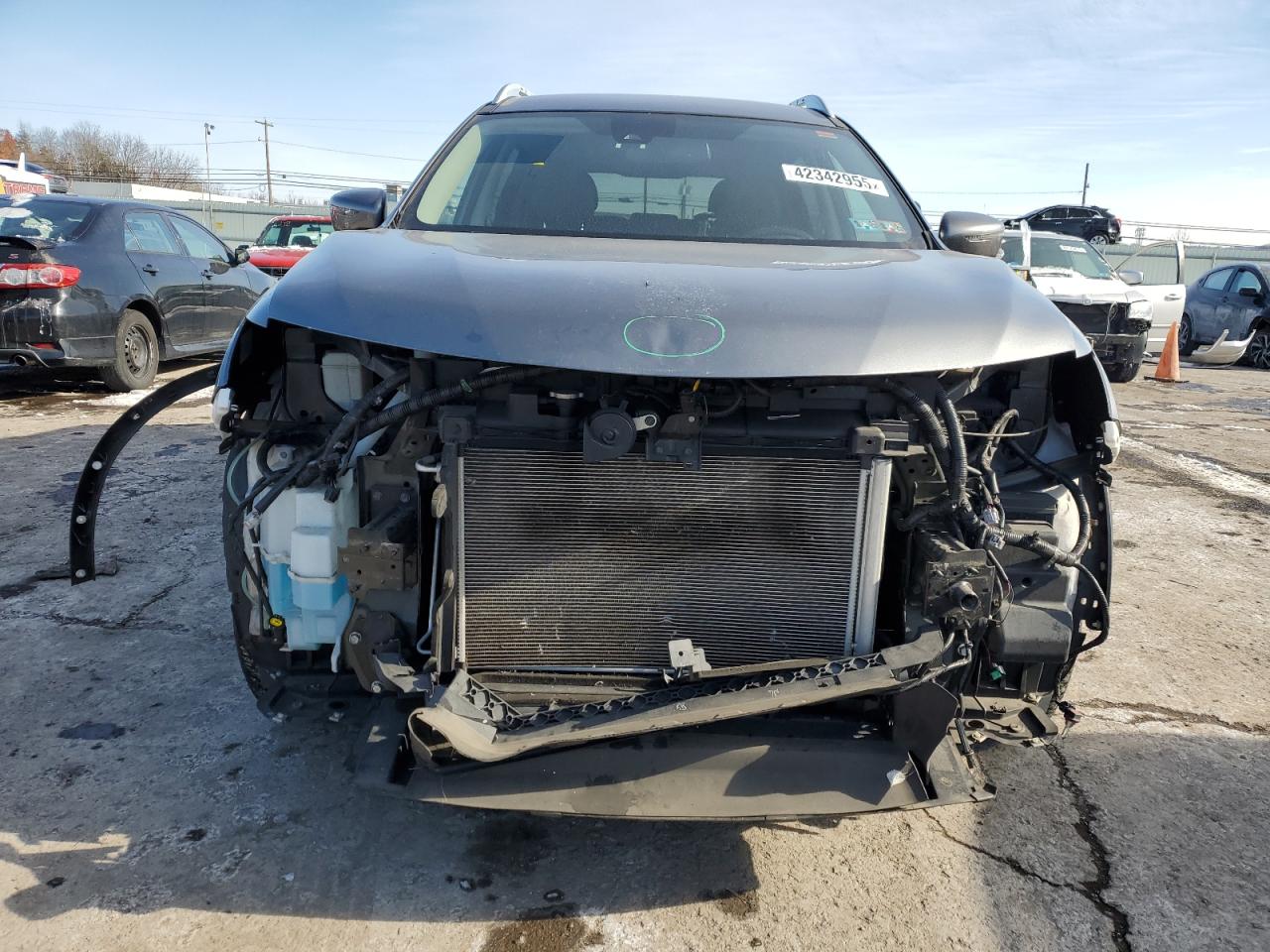 2020 Nissan Rogue VIN 5N1AT2MV3LC723076 Copart auction photo, front end / rear end damage thumbnail 5