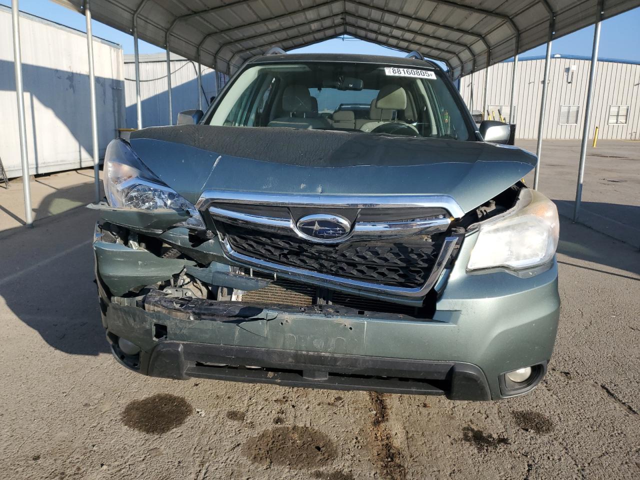 2014 Subaru Forester VIN JF2SJACC2EG500565 Copart auction photo, front end damage thumbnail 5