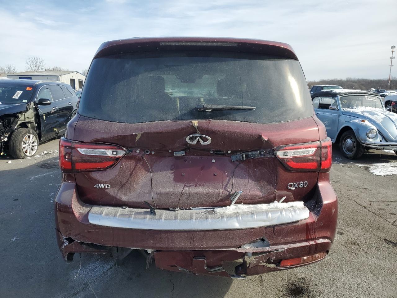2021 Infiniti QX80 VIN JN8AZ2AE5M9272842 Copart auction photo, rear end damage thumbnail 6