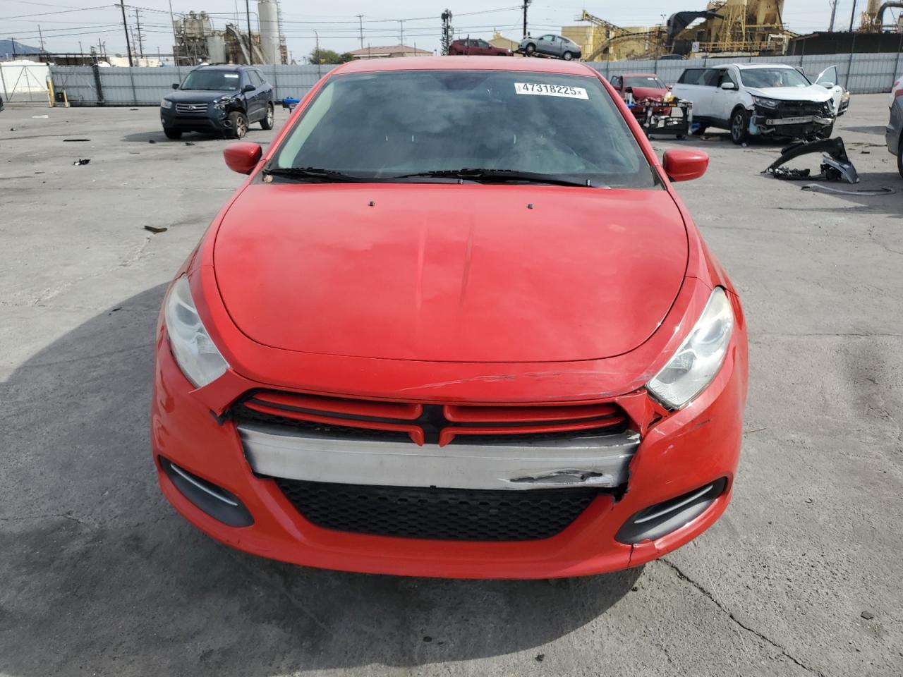 2016 Dodge Dart VIN 1C3CDFAA5GD766695 Copart auction photo, front end / rear end damage thumbnail 5