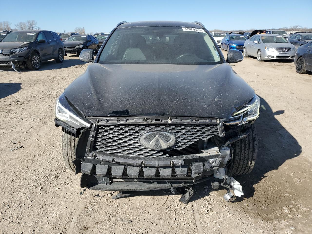 2019 Infiniti QX50 VIN 3PCAJ5M37KF111345 Copart auction photo, front end damage thumbnail 5