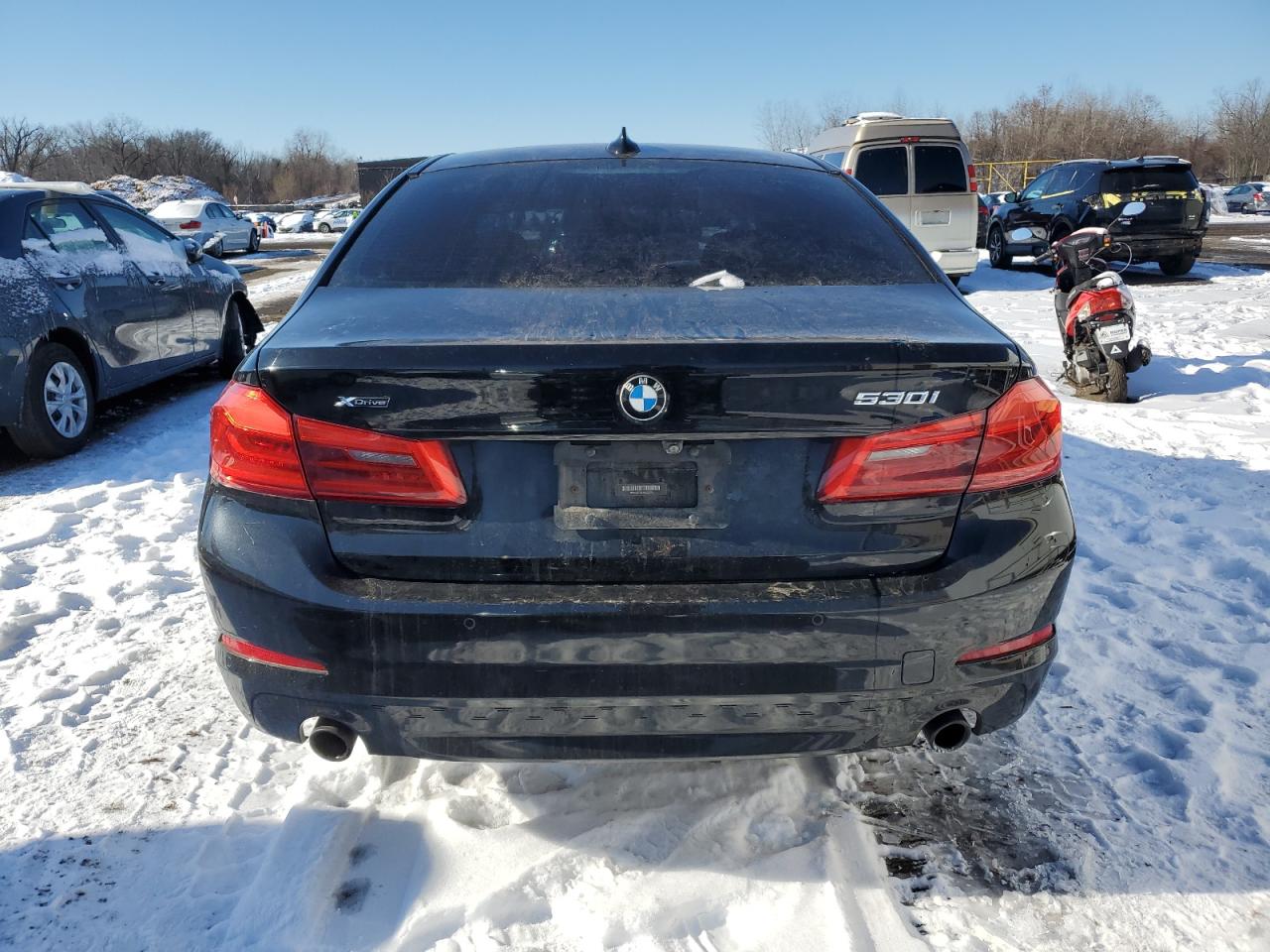 2018 BMW 5er VIN WBAJA7C51JWA74270 Copart auction photo, front end damage thumbnail 6