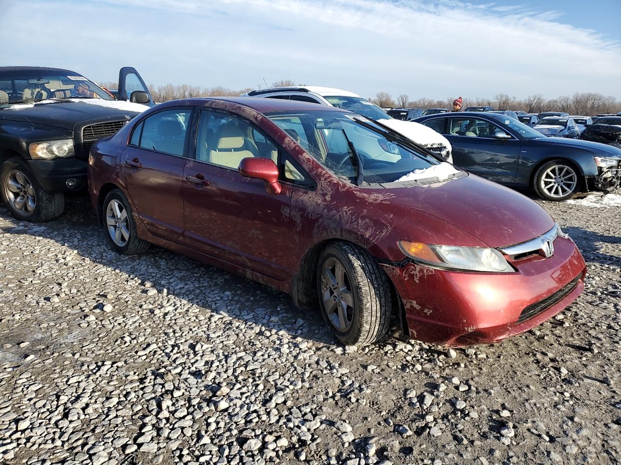 2007 Honda Civic VIN 1HGFA16567L035930 Copart auction photo, front end damage thumbnail 4