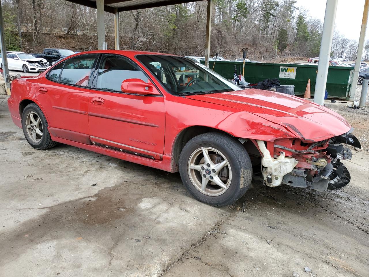 2001 Pontiac Grand Prix VIN 1G2WP52K51F175719 Copart auction photo, front end damage thumbnail 4