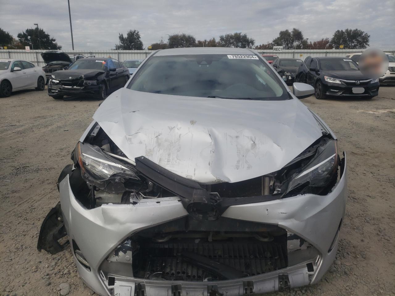 2018 Toyota Corolla VIN 2T1BURHE5JC973772 Copart auction photo, front end damage thumbnail 5