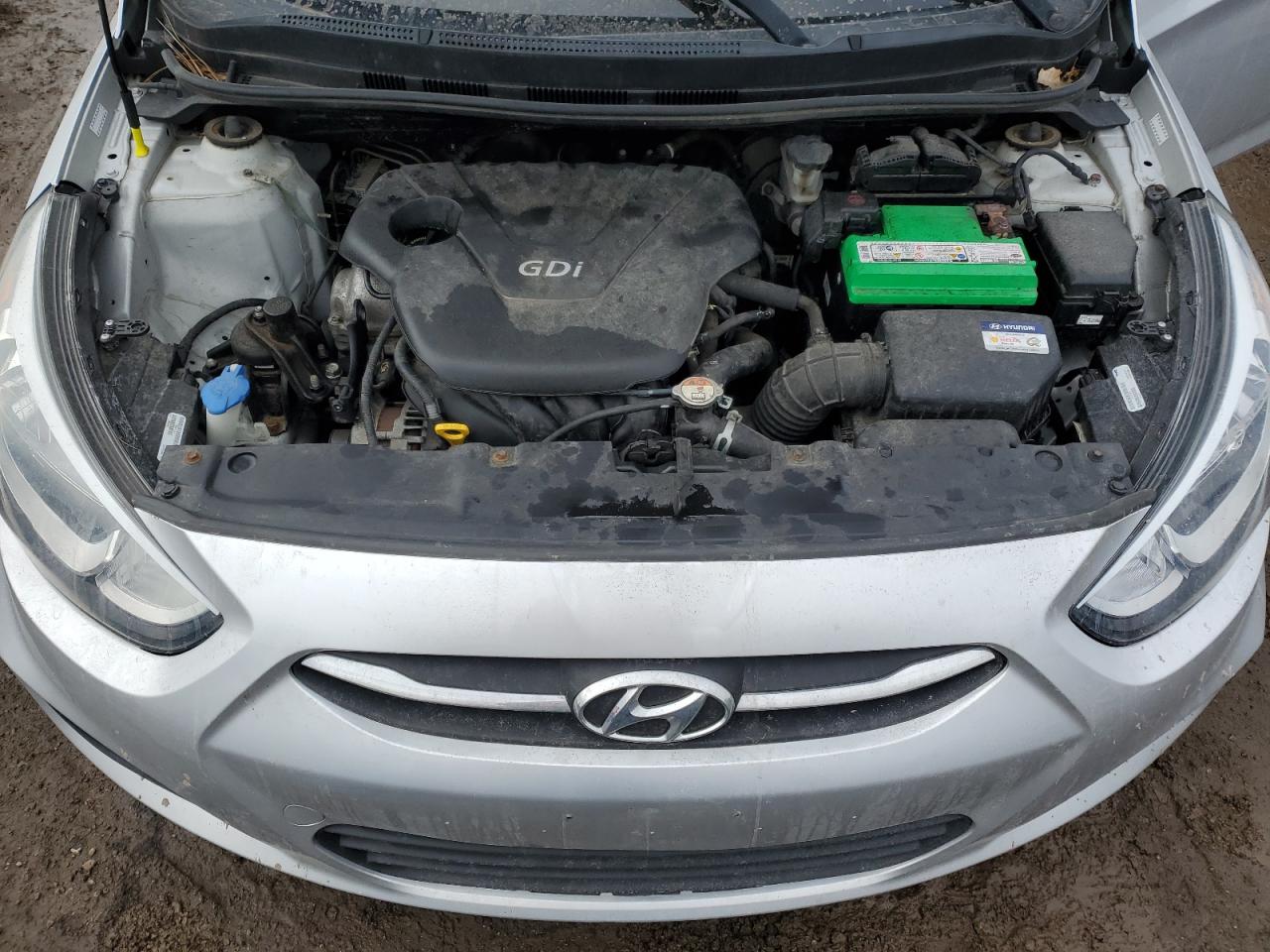 2016 Hyundai Accent VIN KMHCT5AE1GU260112 Copart auction photo, mechanical / minor dent/scratches damage thumbnail 11