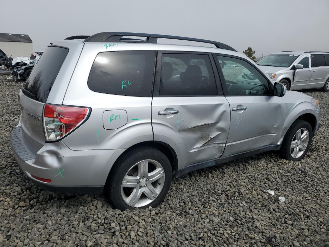 2010 Subaru Forester VIN JF2SH6CC4AH756588 Copart auction photo, side damage thumbnail 3