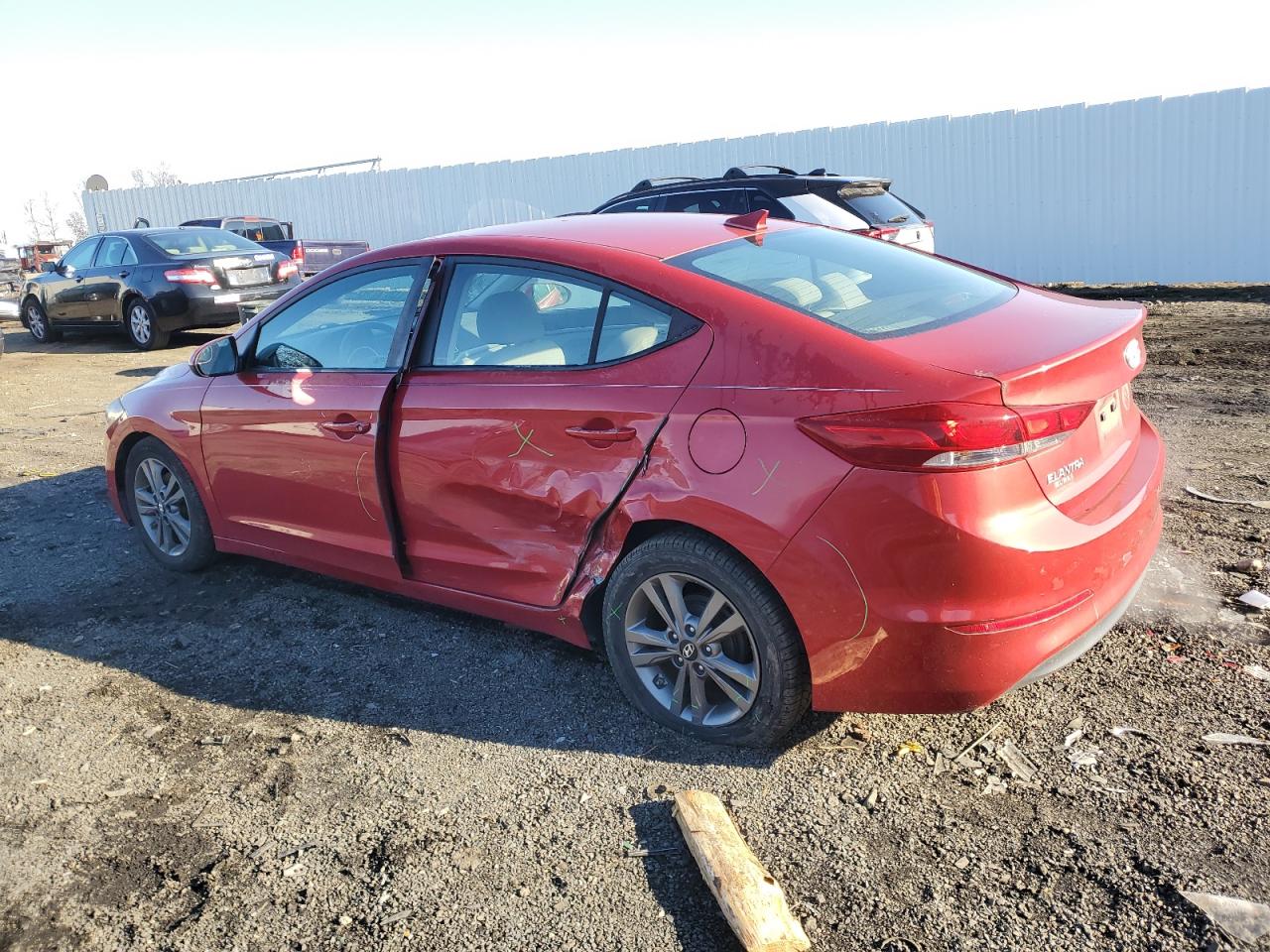 2017 Hyundai Elantra VIN 5NPD84LF8HH117549 Copart auction photo, side / minor dent/scratches damage thumbnail 2