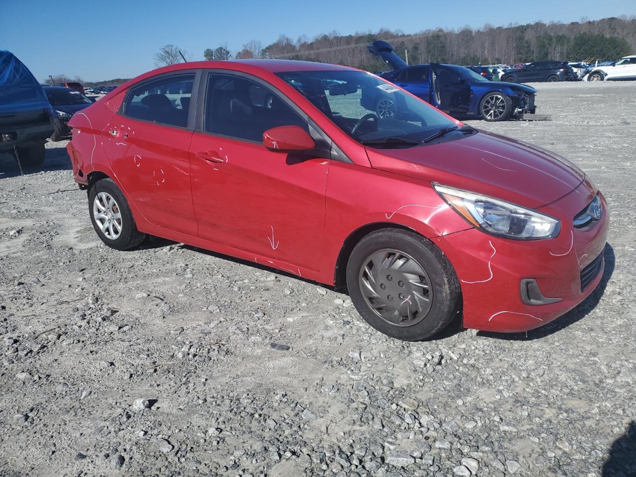 2017 Hyundai Accent VIN KMHCT4AE8HU242914 Copart auction photo, rear end / minor dent/scratches damage thumbnail 4