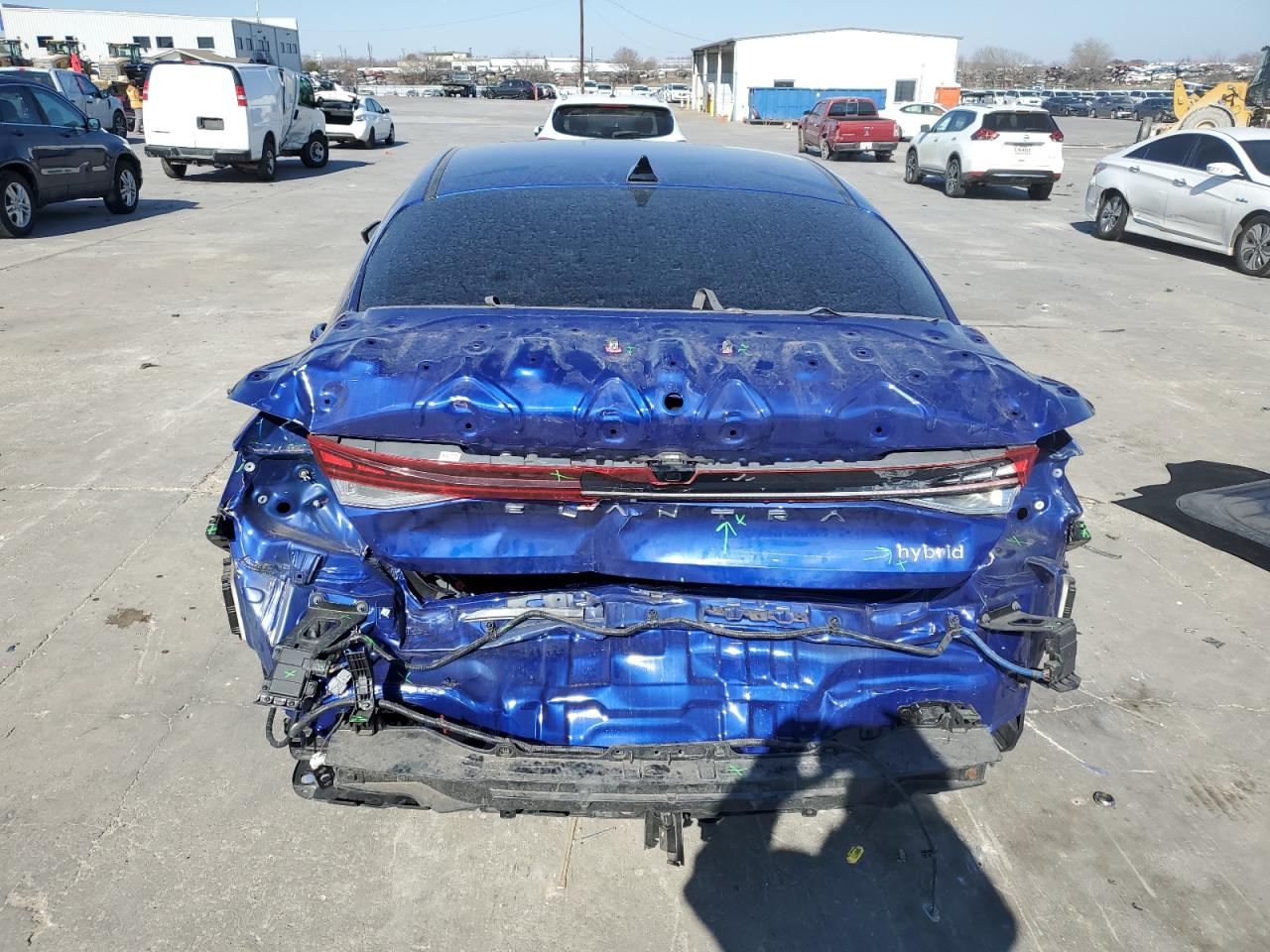 2023 Hyundai Elantra VIN KMHLN4AJ9PU042596 Copart auction photo, rear end damage thumbnail 6