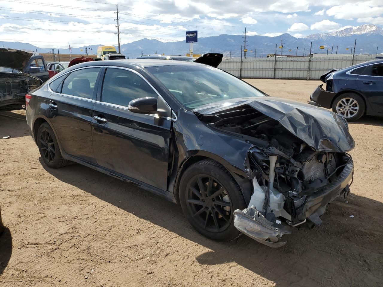 2013 Toyota Avalon VIN 4T1BK1EB3DU021650 Copart auction photo, front end / side damage thumbnail 4