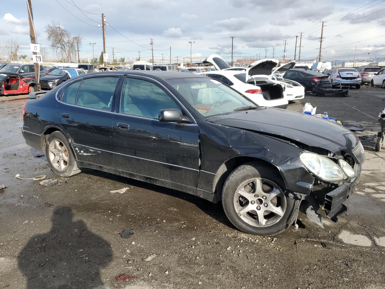 2001 Lexus GS 300 VIN JT8BD69S810134677 Copart auction photo, front end / side damage thumbnail 4