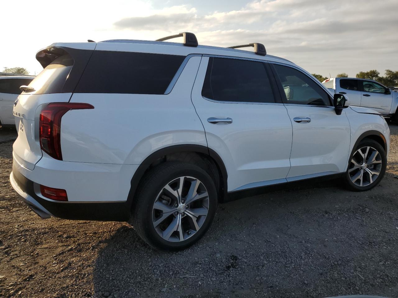 2021 Hyundai Palisade VIN KM8R44HE4MU335498 Copart auction photo, front end / rear end damage thumbnail 3